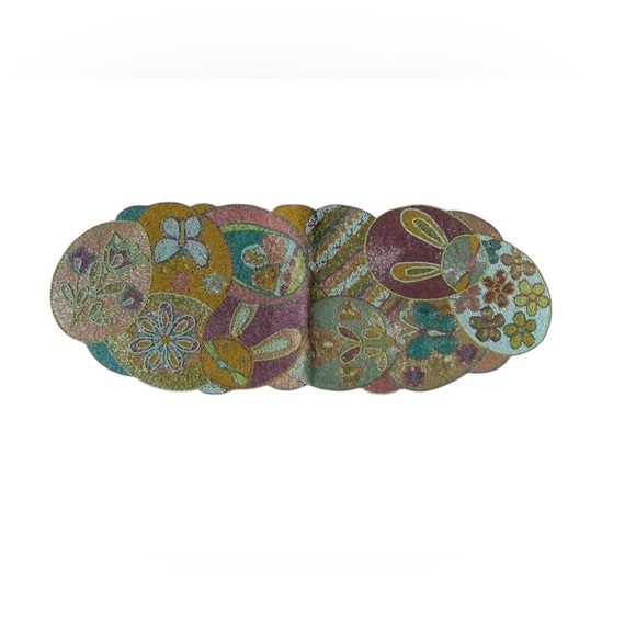 Pier 1 beaded Easter table runner - Picture 1 of 9